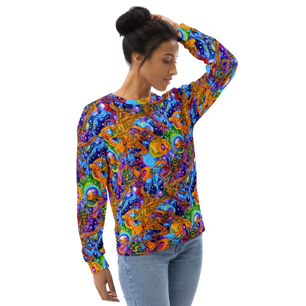 Ornamental Orbit on Sweatshirt — Right Front