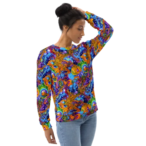 Ornamental Orbit on a Sweatshirt