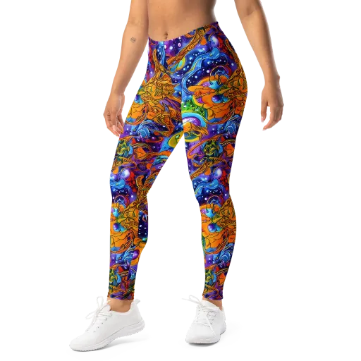 Ornamental Orbit on a Leggings