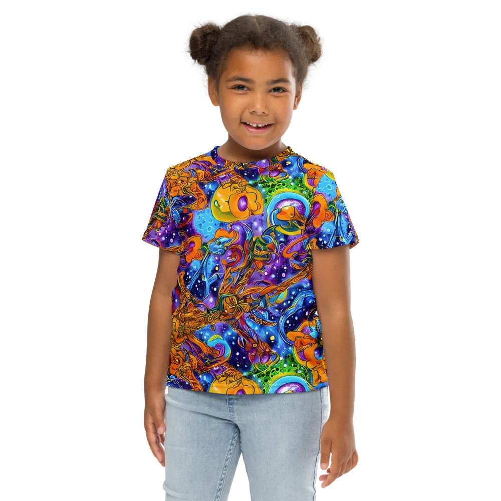 Ornamental Orbit on Kids Crew Neck T-Shirt — Front