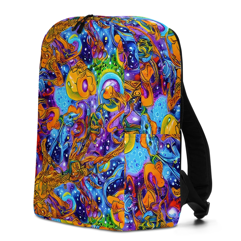Ornamental Orbit on Minimalist Backpack — Left
