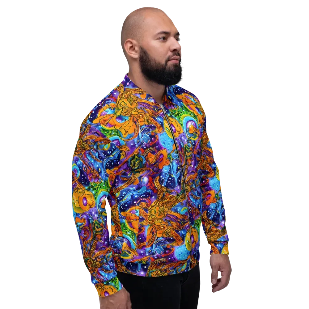 Ornamental Orbit on Bomber Jacket — Right