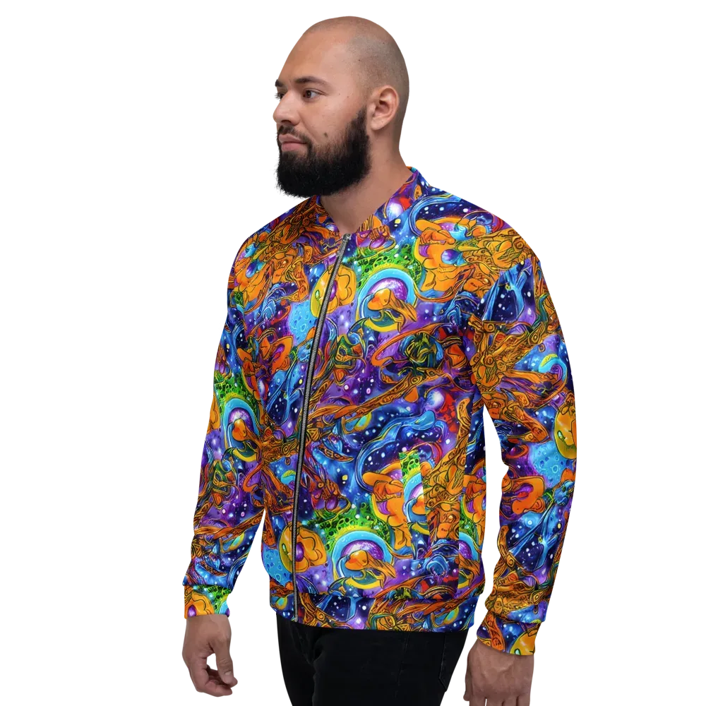 Ornamental Orbit on Bomber Jacket — Left