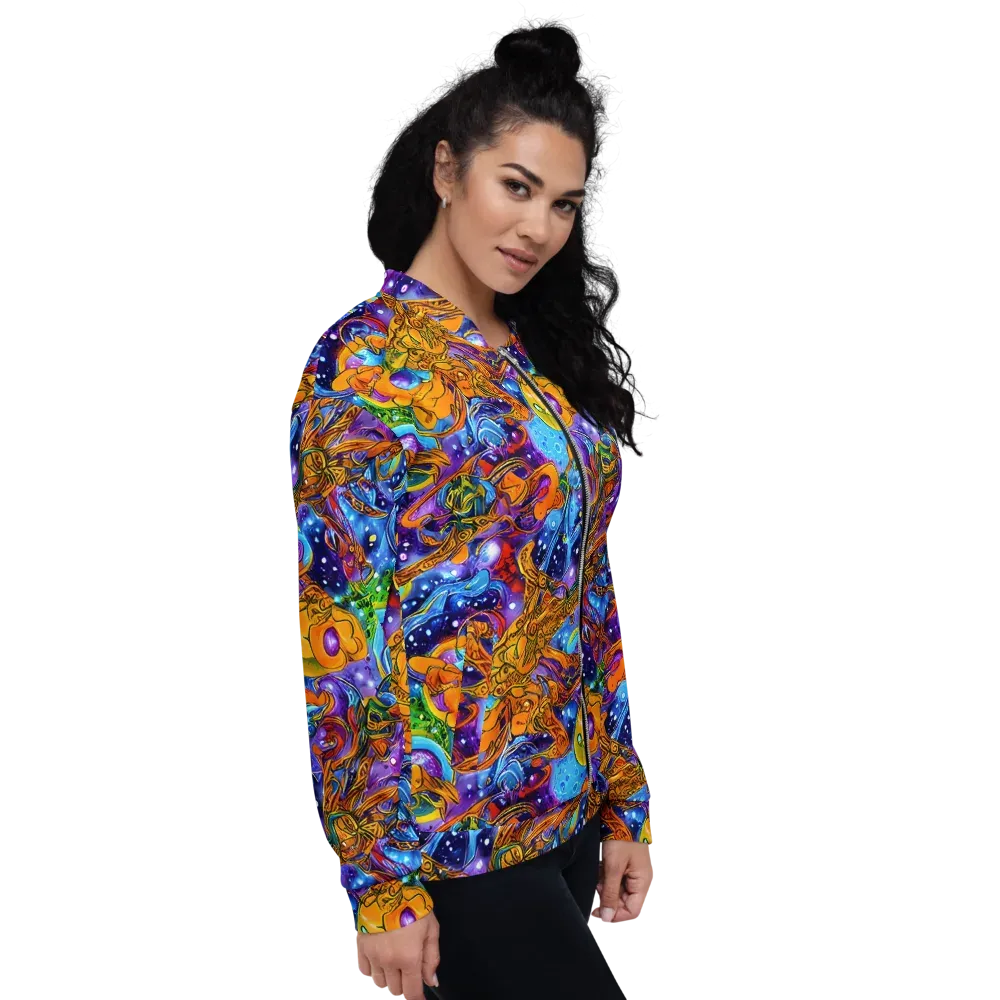 Ornamental Orbit on Bomber Jacket — Right