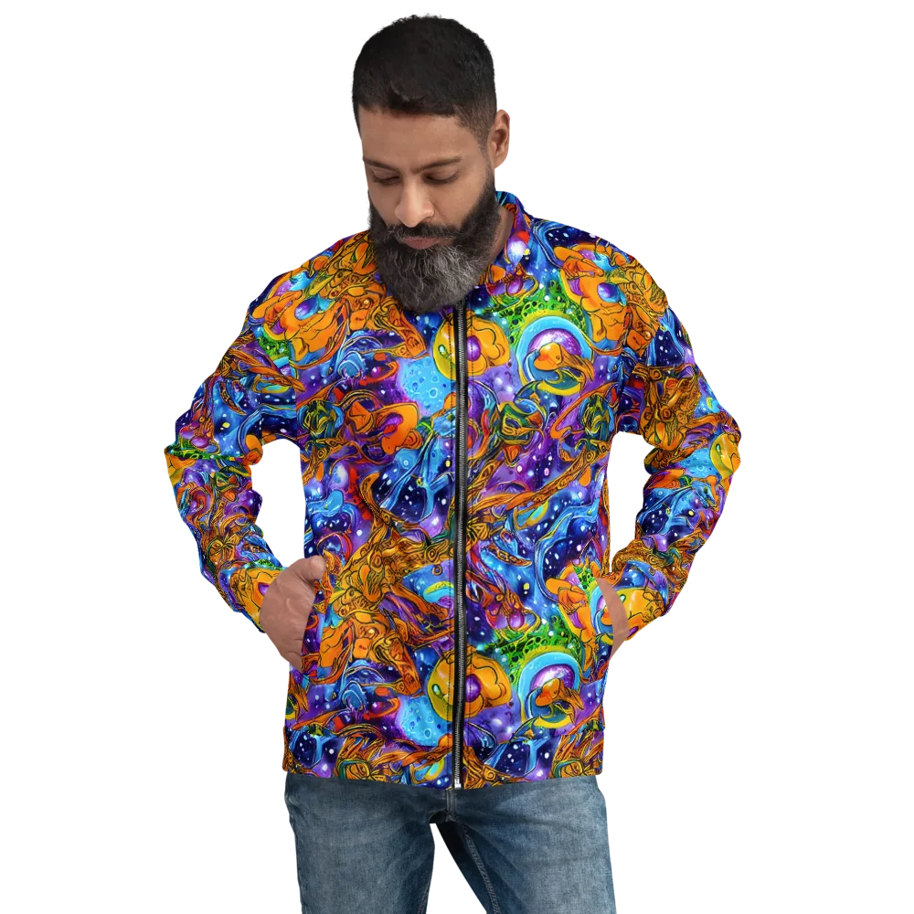 Ornamental Orbit on Bomber Jacket — Front