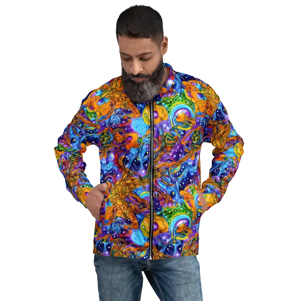 Ornamental Orbit on Bomber Jacket — Front