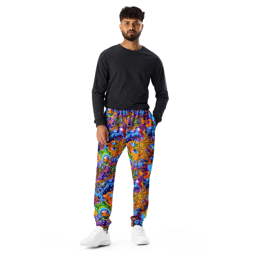 Ornamental Orbit on Men's Joggers — Front