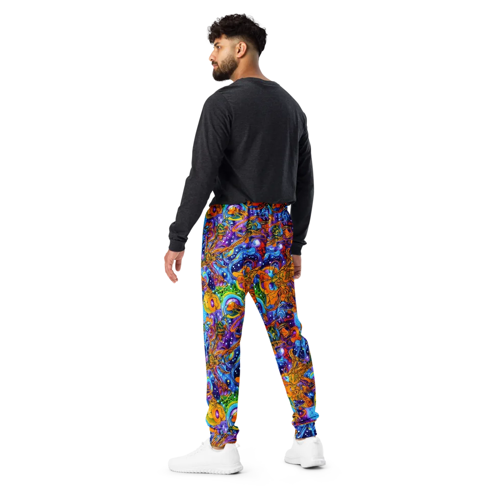 Ornamental Orbit on Men's Joggers — Back