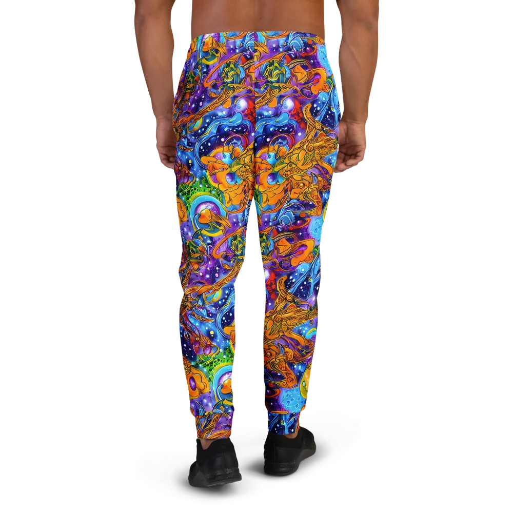 Ornamental Orbit on Men's Joggers — Back