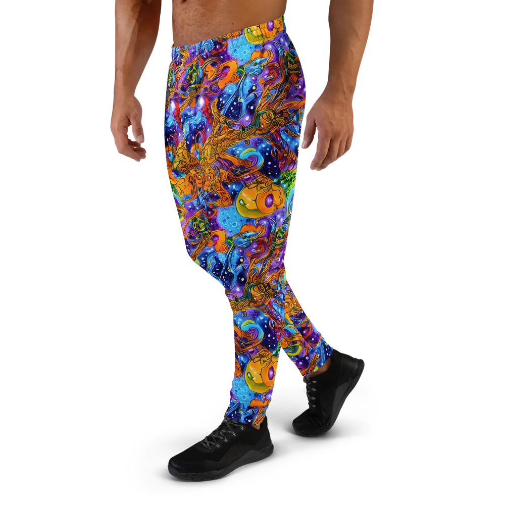 Ornamental Orbit on Men's Joggers — Left