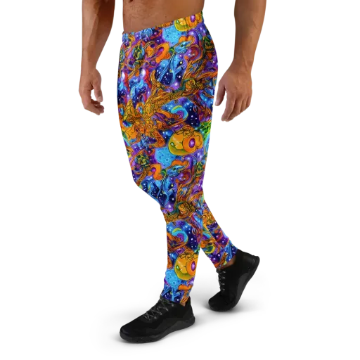 Ornamental Orbit on a Men's Joggers