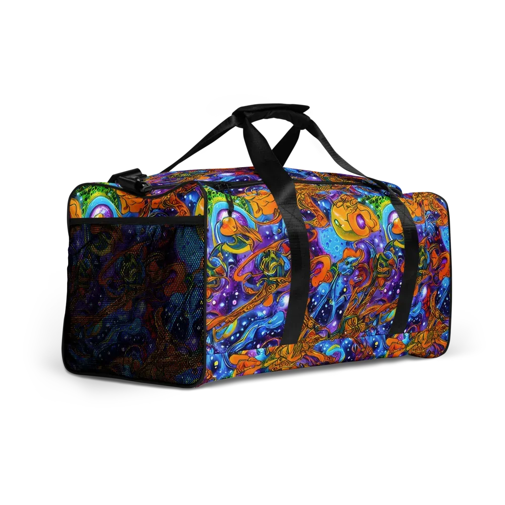 Ornamental Orbit on Duffle Bag — Right Front