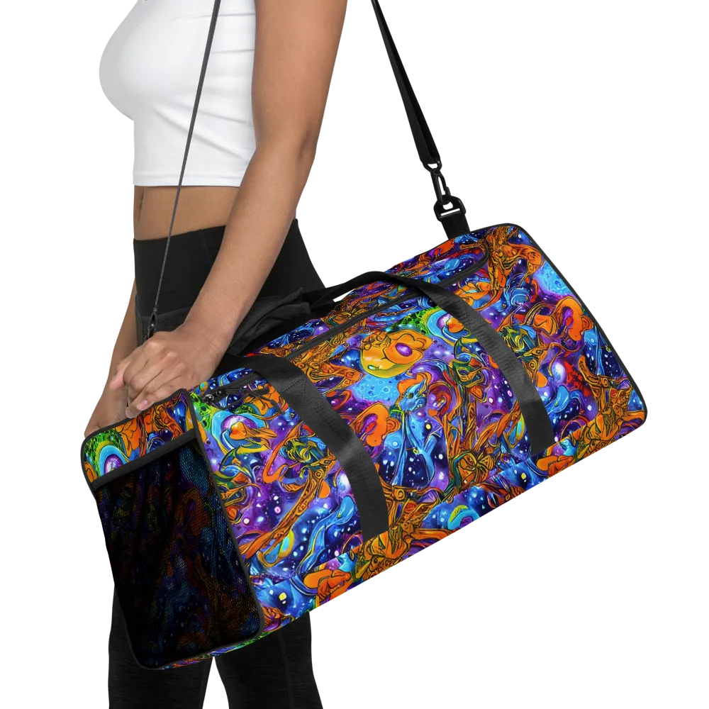 Ornamental Orbit on Duffle Bag — Front