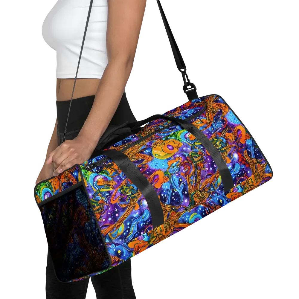 Ornamental Orbit on Duffle Bag — Front