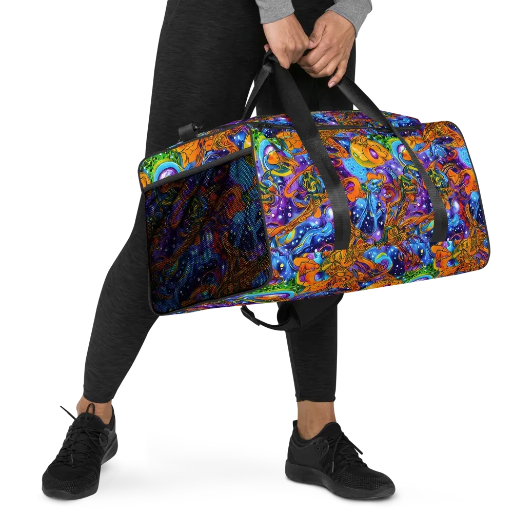 Ornamental Orbit on Duffle Bag — Right Front