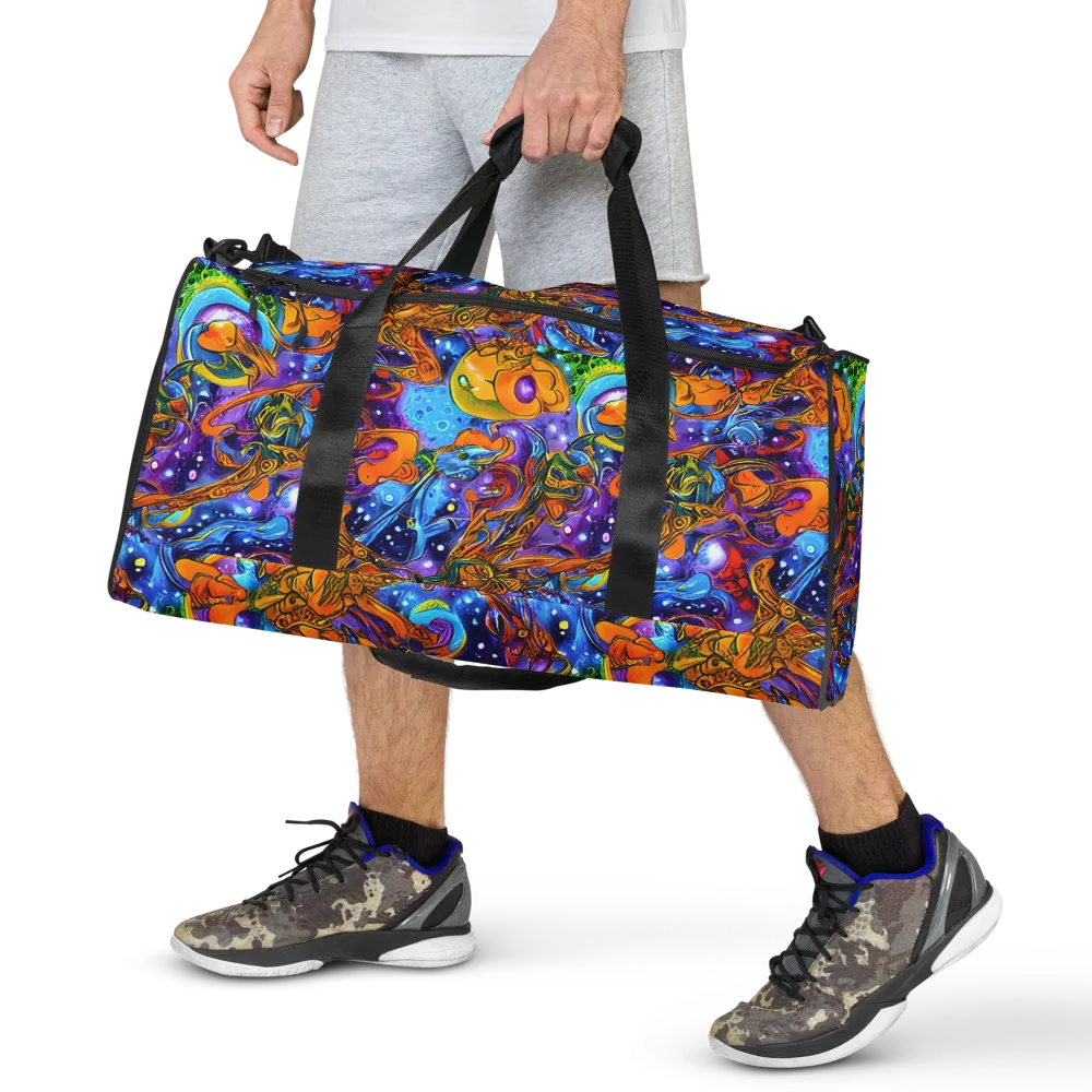 Ornamental Orbit on Duffle Bag — Front