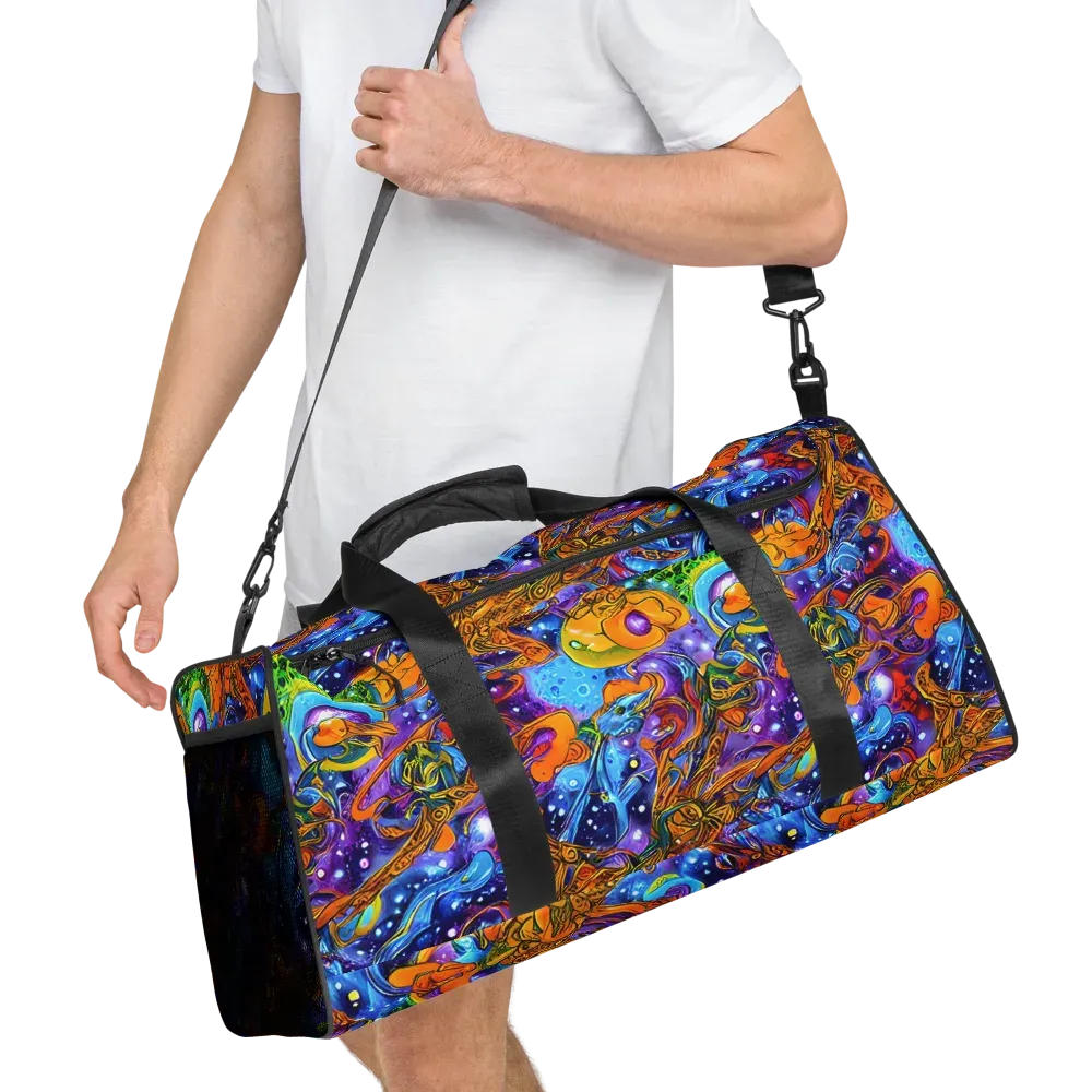 Ornamental Orbit on Duffle Bag — Right Front