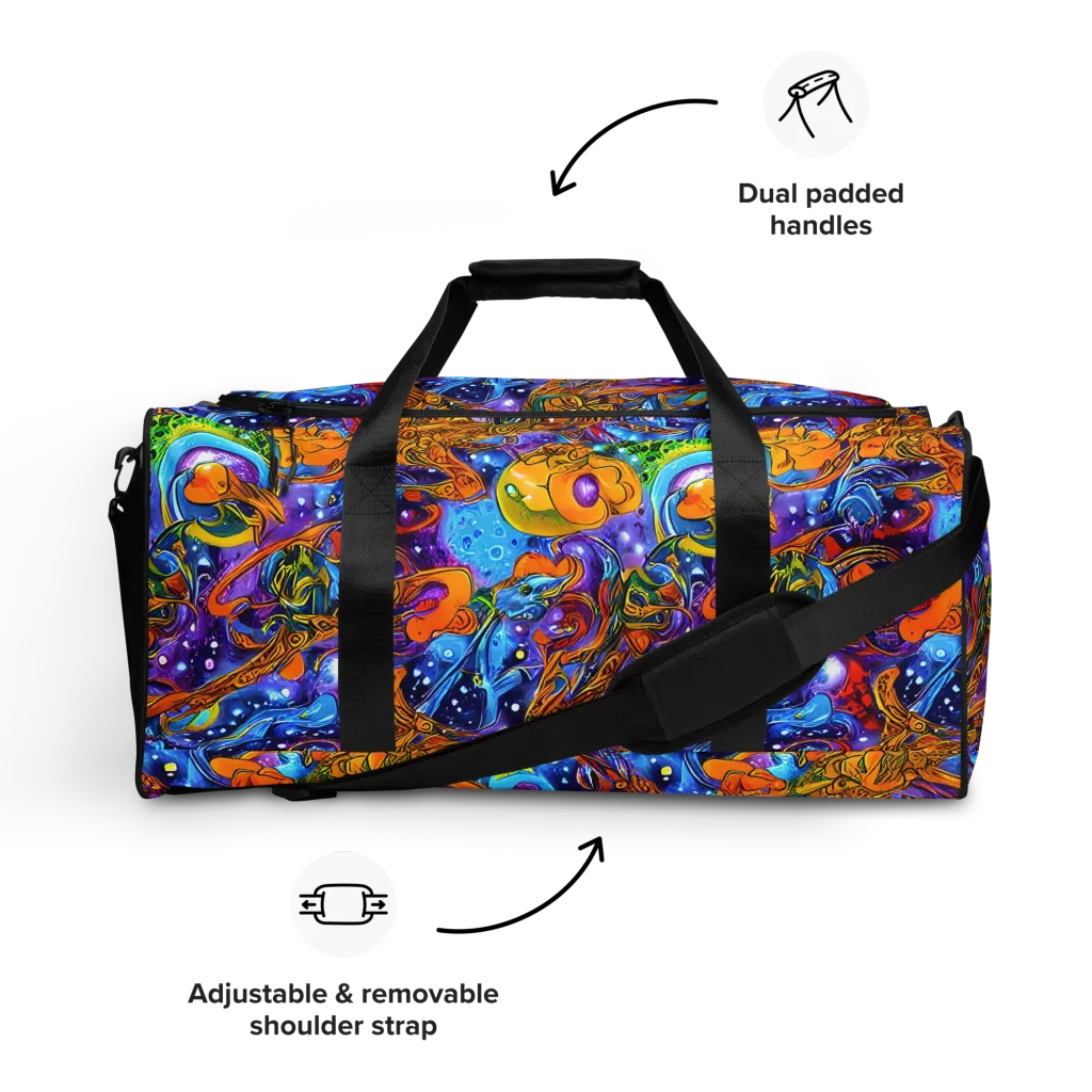 Ornamental Orbit on Duffle Bag — Front