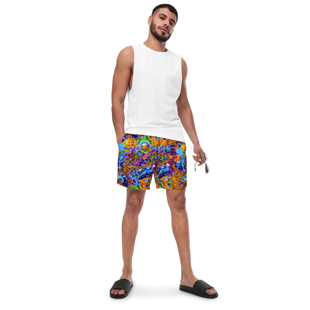 Ornamental Orbit on Swim Trunks — Front