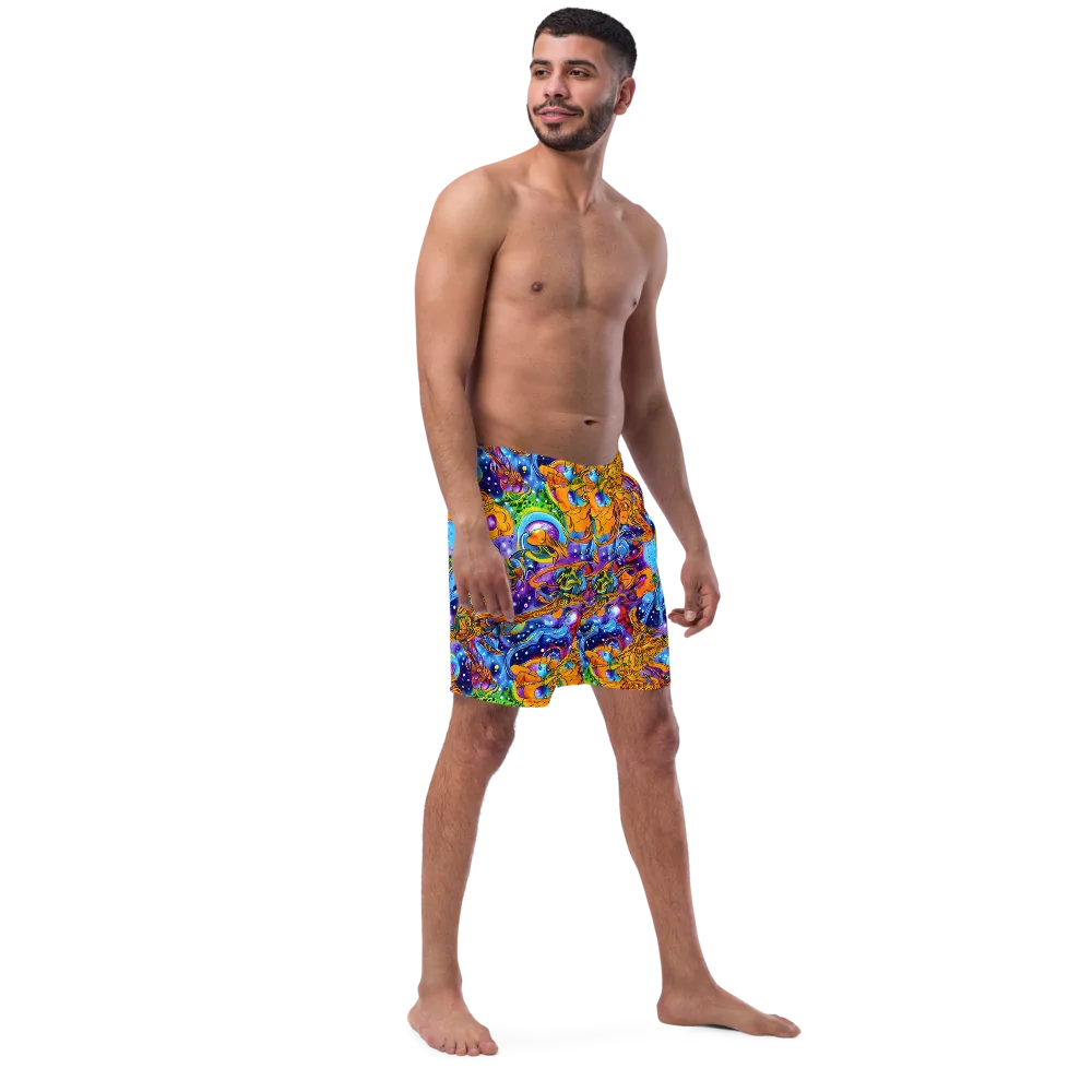 Ornamental Orbit on Swim Trunks — Right Front
