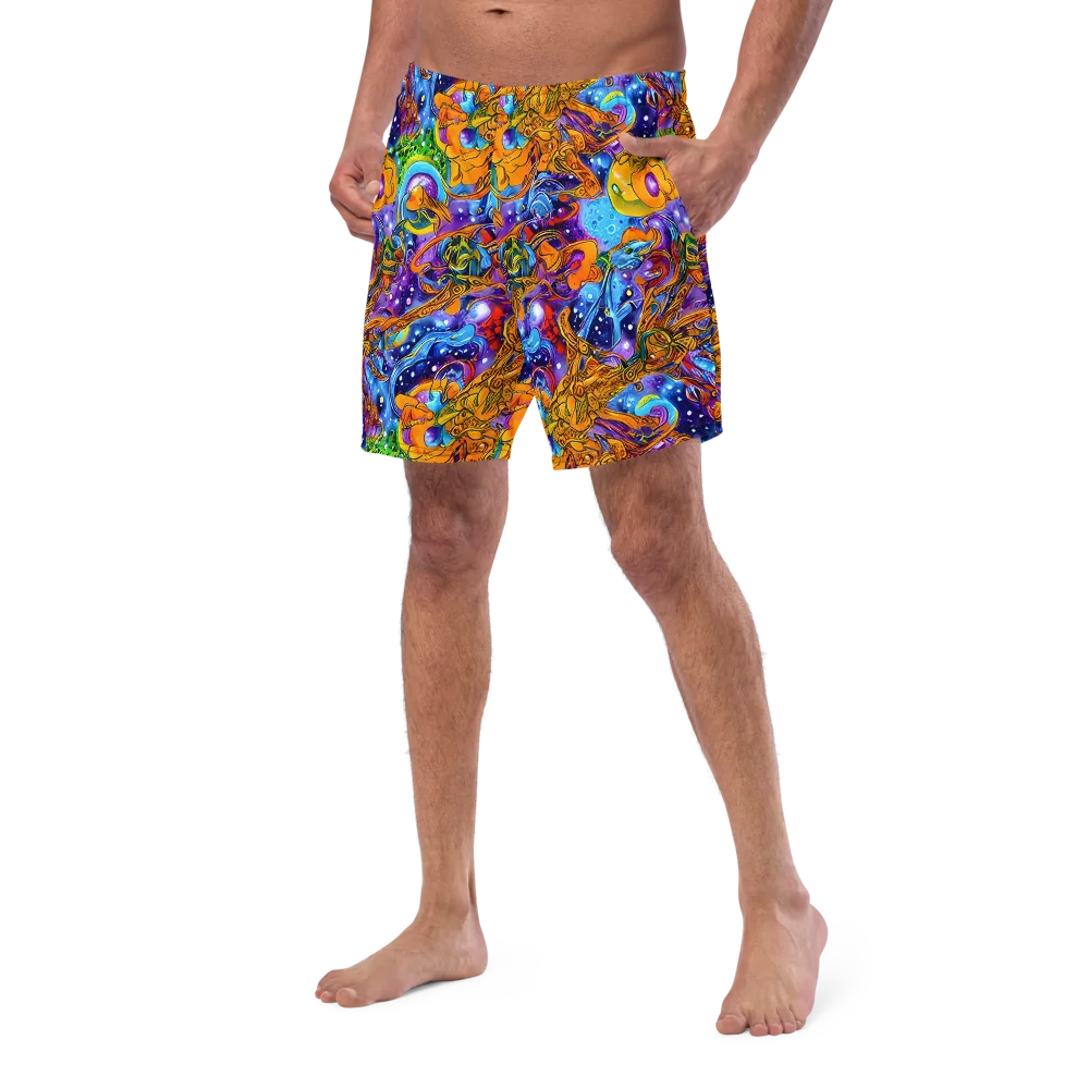Ornamental Orbit on Swim Trunks — Left Front