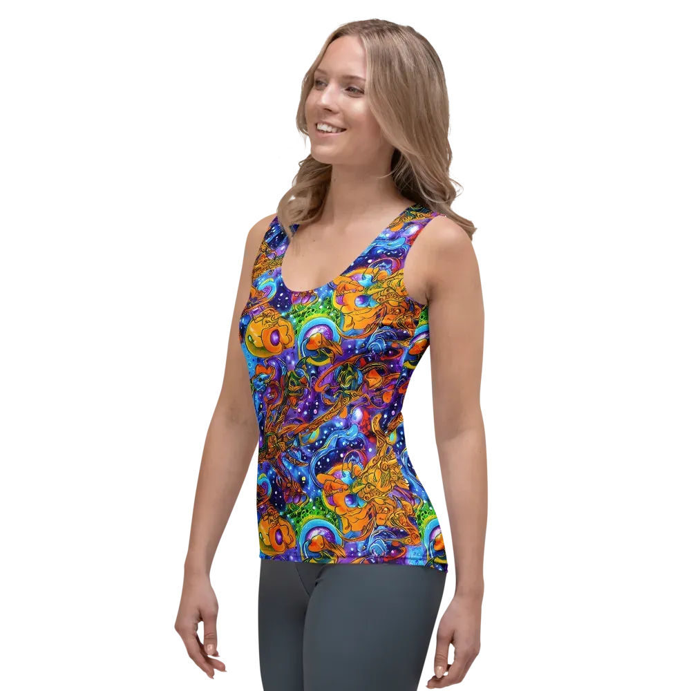 Ornamental Orbit on Women's Tank Top — Left Front