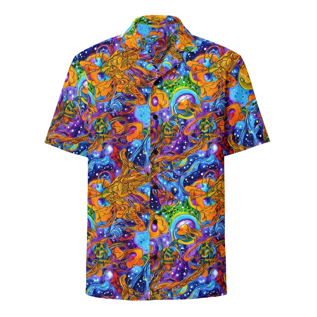 Ornamental Orbit on Button Shirt — Front