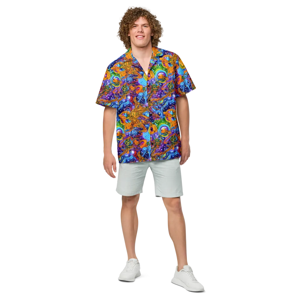 Ornamental Orbit on Button Shirt — Front