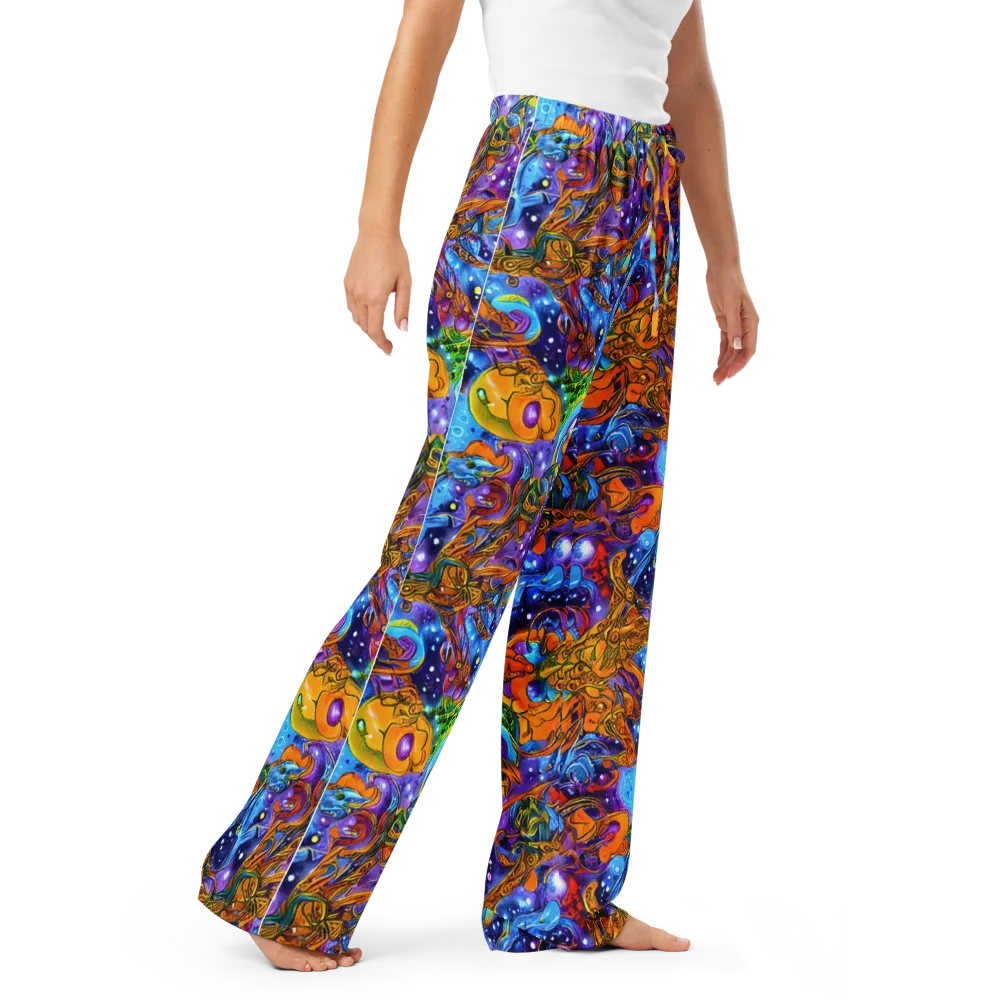 Ornamental Orbit on Women's Pajama Pants — Right Front