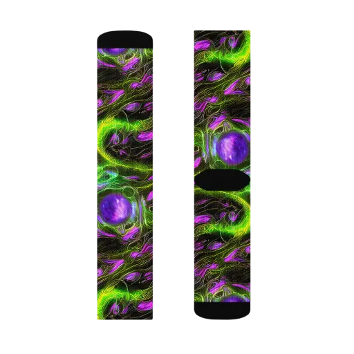 Neon Vine Reverie on a Socks