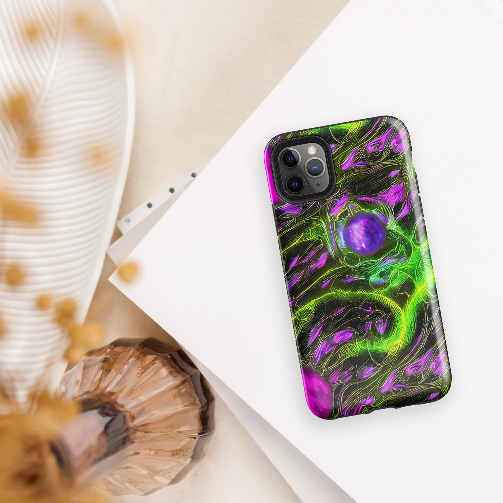 Neon Vine Reverie on Tough Case for iPhone® — Front
