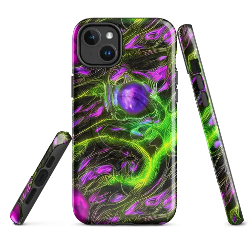 Neon Vine Reverie on a MagSafe Tough Case for iPhone®