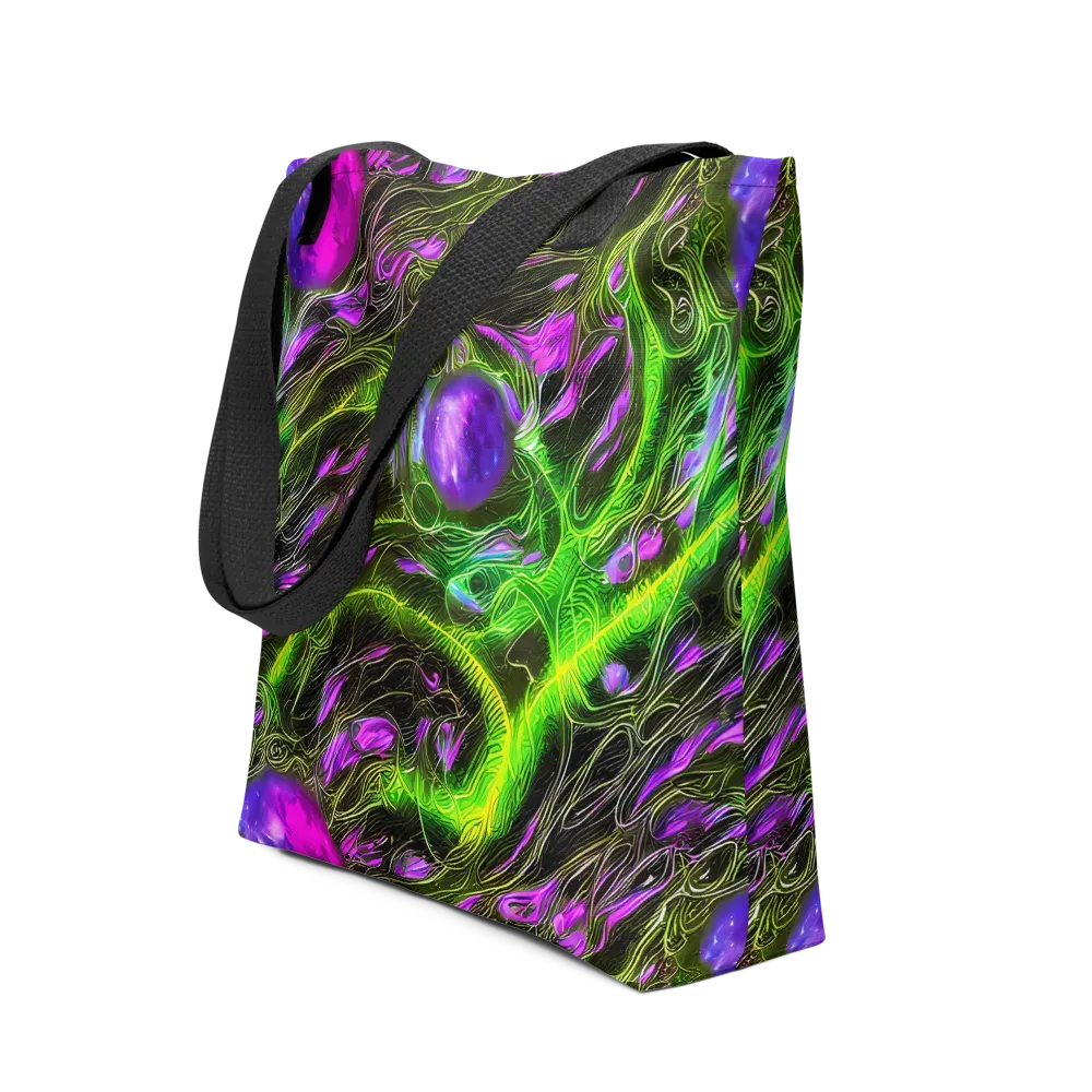 Neon Vine Reverie on Tote Bag — Front