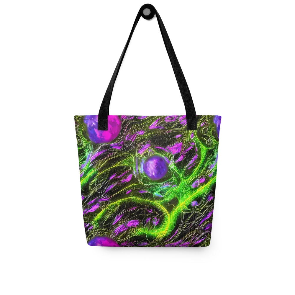 Neon Vine Reverie on Tote Bag — Front