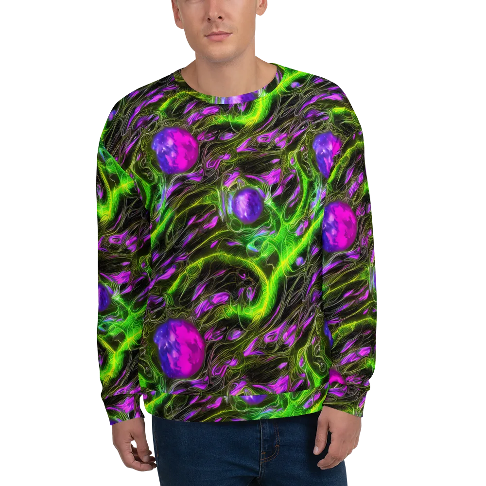 Neon Vine Reverie on Sweatshirt — Front