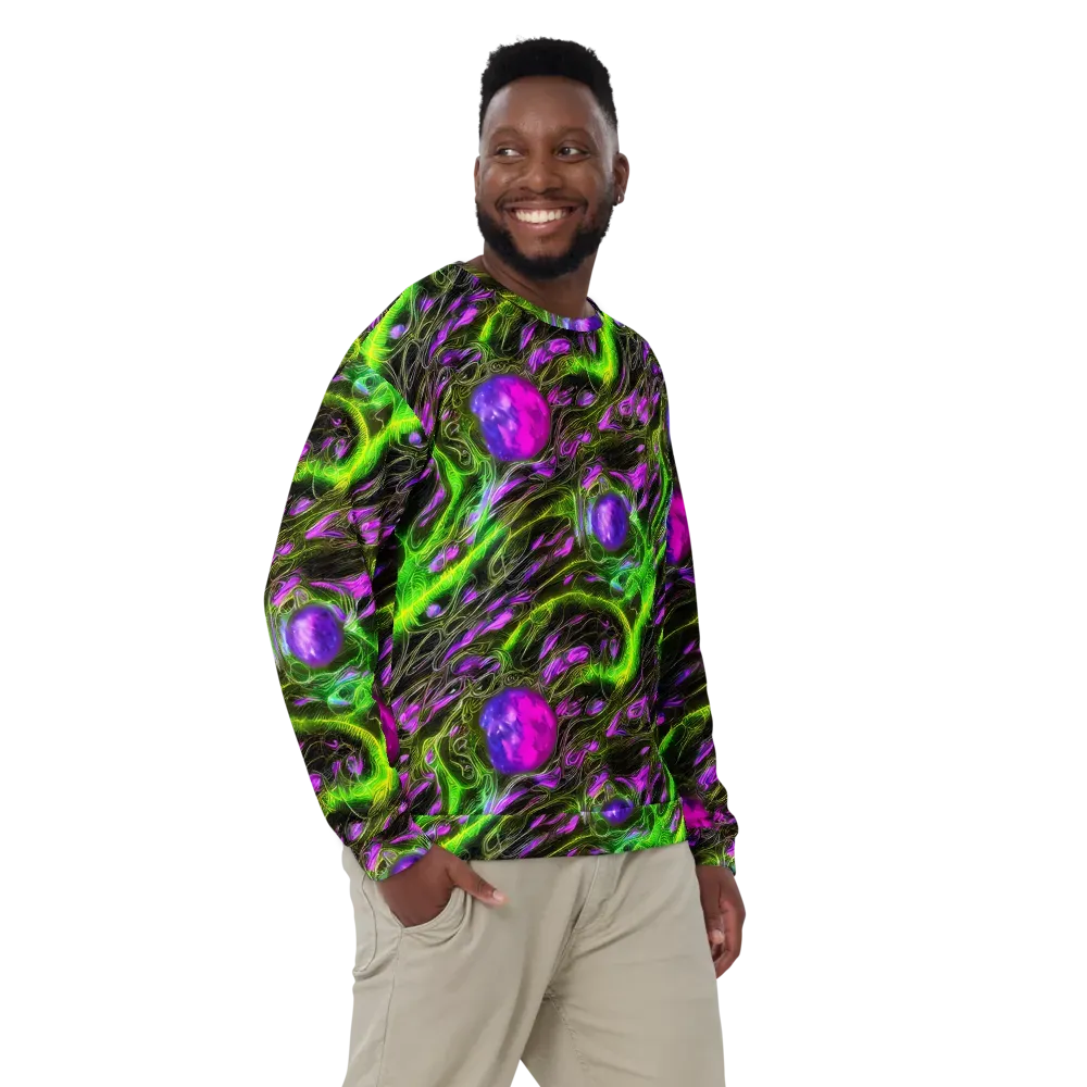 Neon Vine Reverie on Sweatshirt — Front