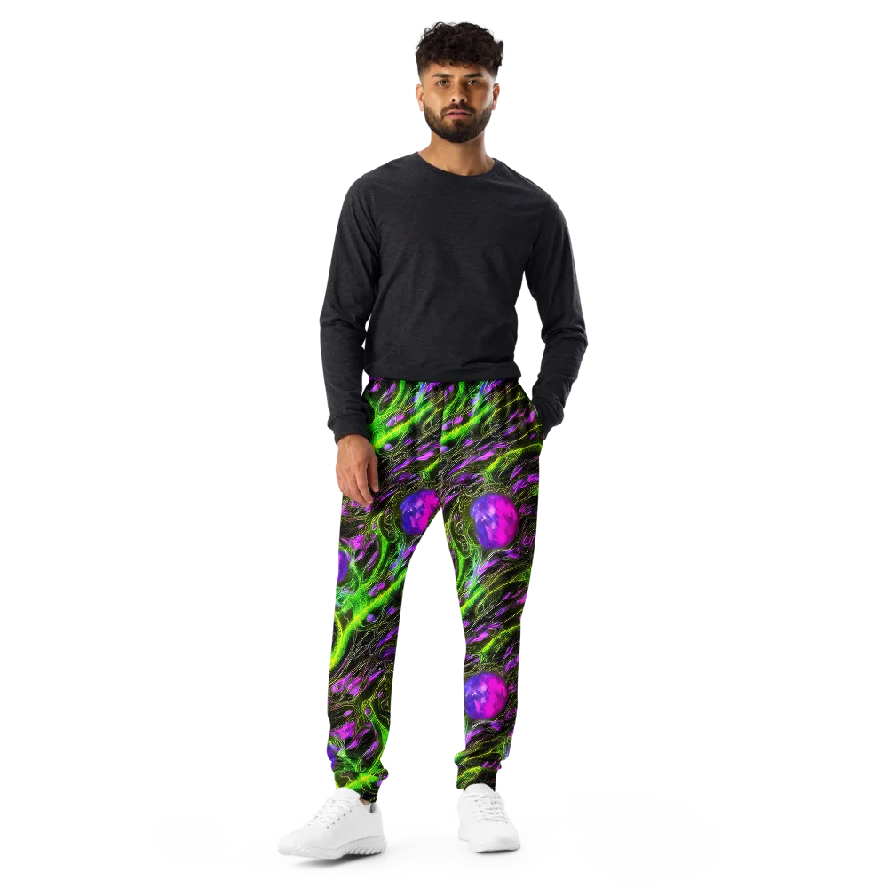 Neon Vine Reverie on Men's Joggers — Front