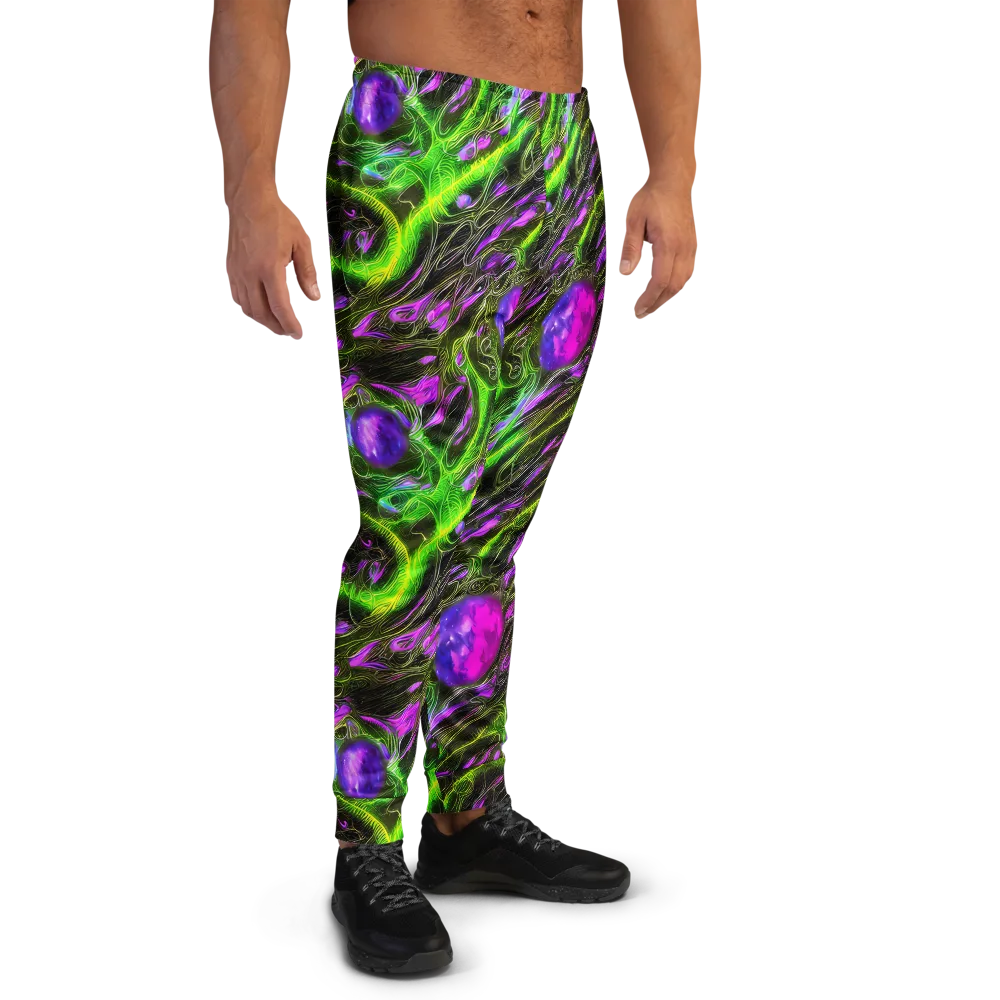 Neon Vine Reverie on Men's Joggers — Right