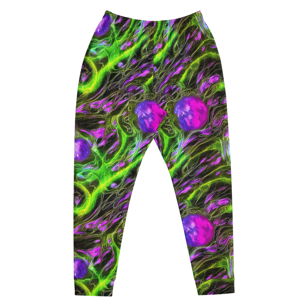 Neon Vine Reverie on Men's Joggers — Front