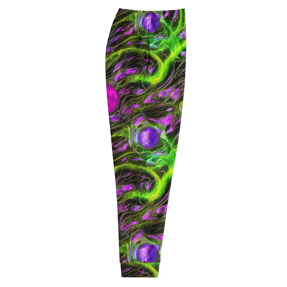 Neon Vine Reverie on Men's Joggers — Right