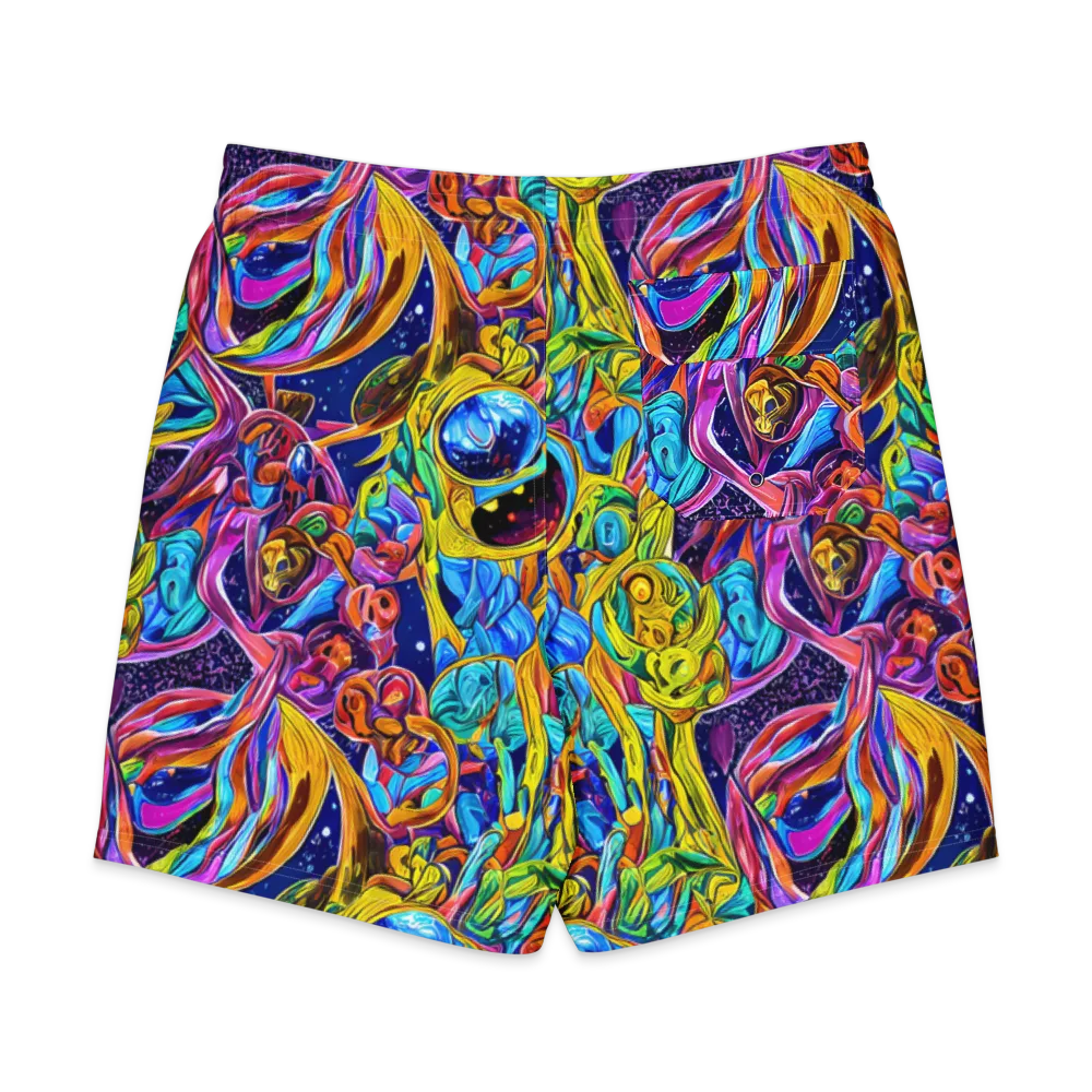 Electric Petal Storm on Men's Board Shorts — Back