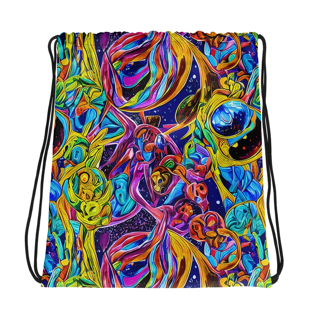 Electric Petal Storm on Drawstring Bag — Photo