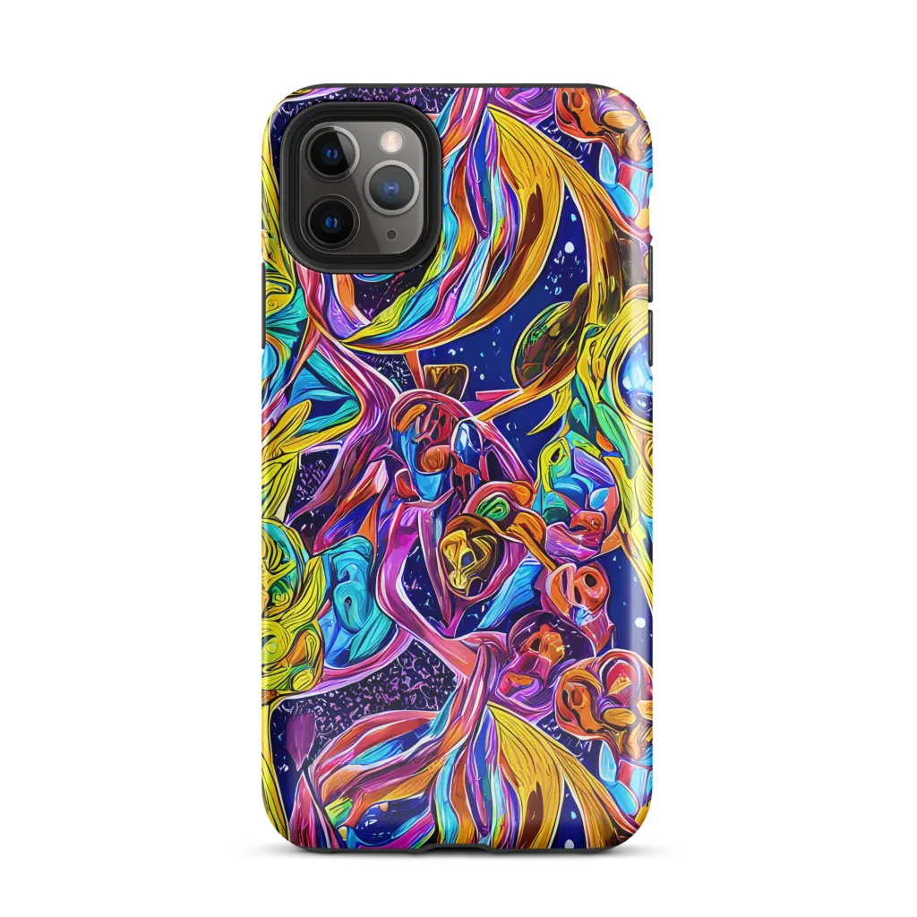 Electric Petal Storm on Tough Case for iPhone® — Front