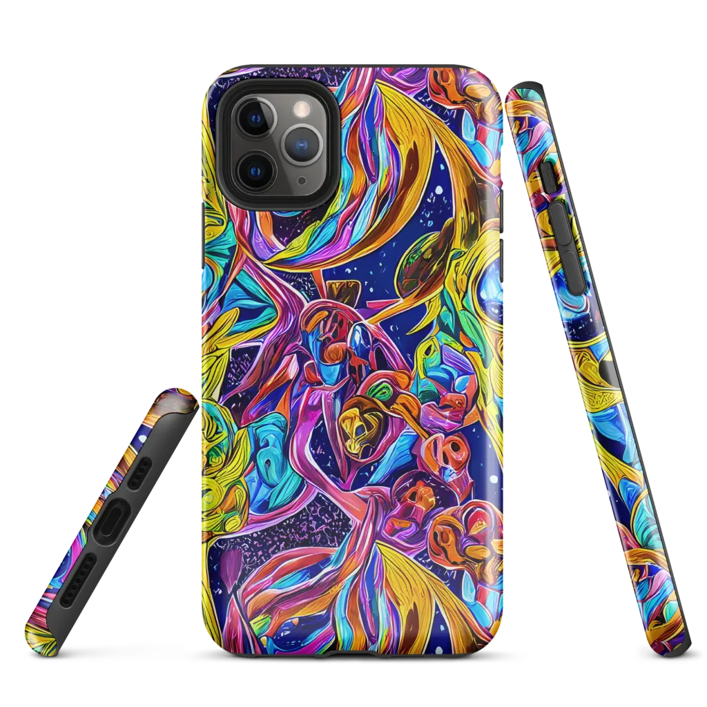 Electric Petal Storm on Tough Case for iPhone® — Front