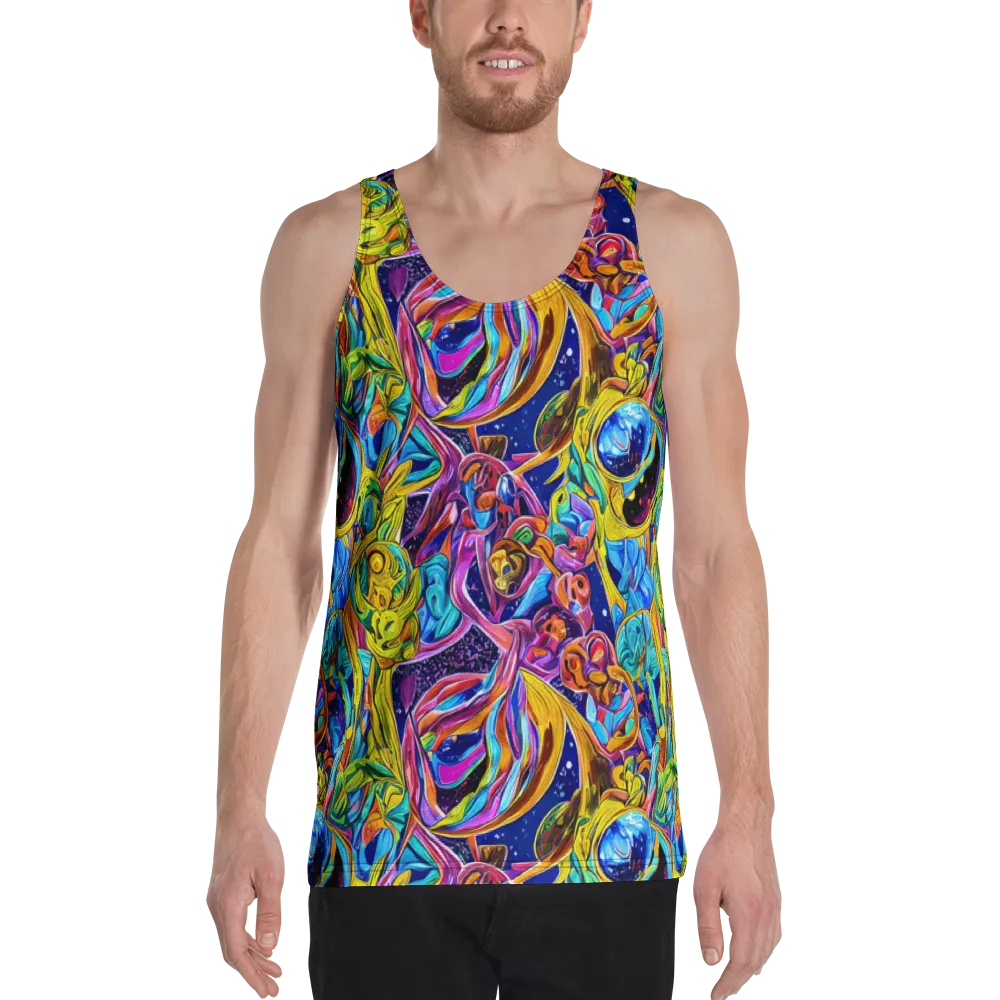 Electric Petal Storm on Men's Tank Top — Front