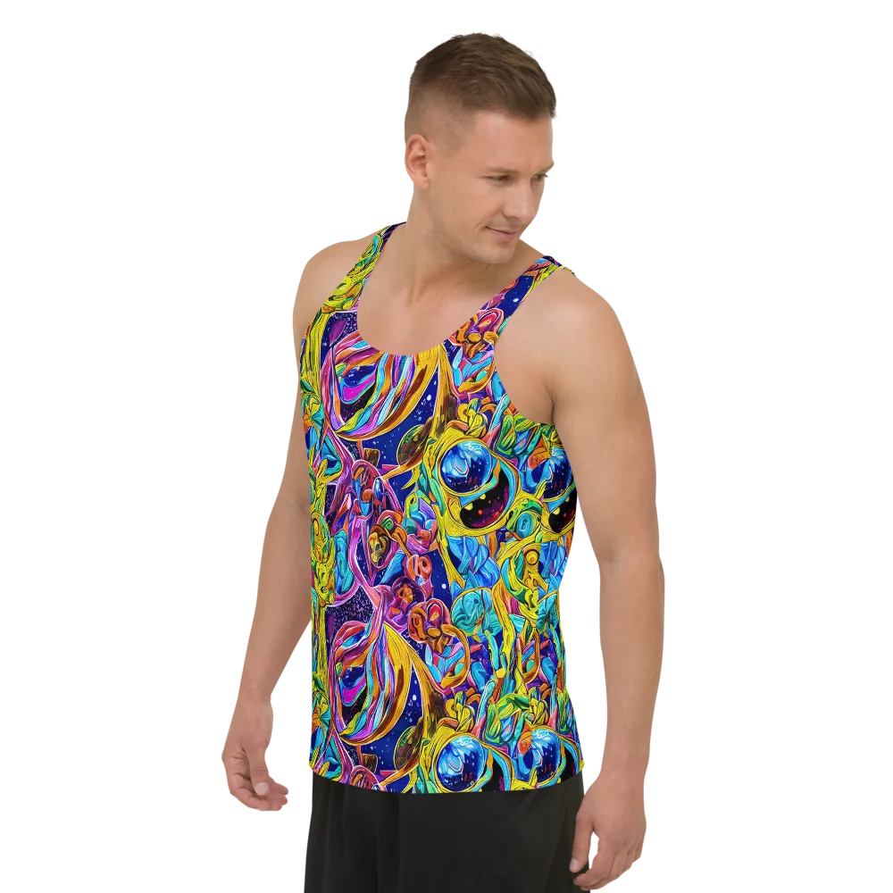 Electric Petal Storm on Men's Tank Top — Left Front