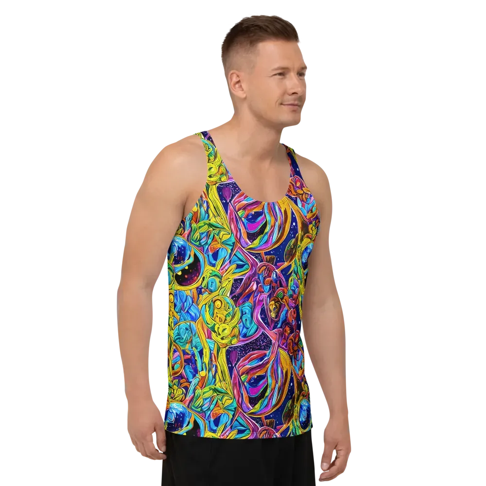 Electric Petal Storm on Men's Tank Top — Right Front
