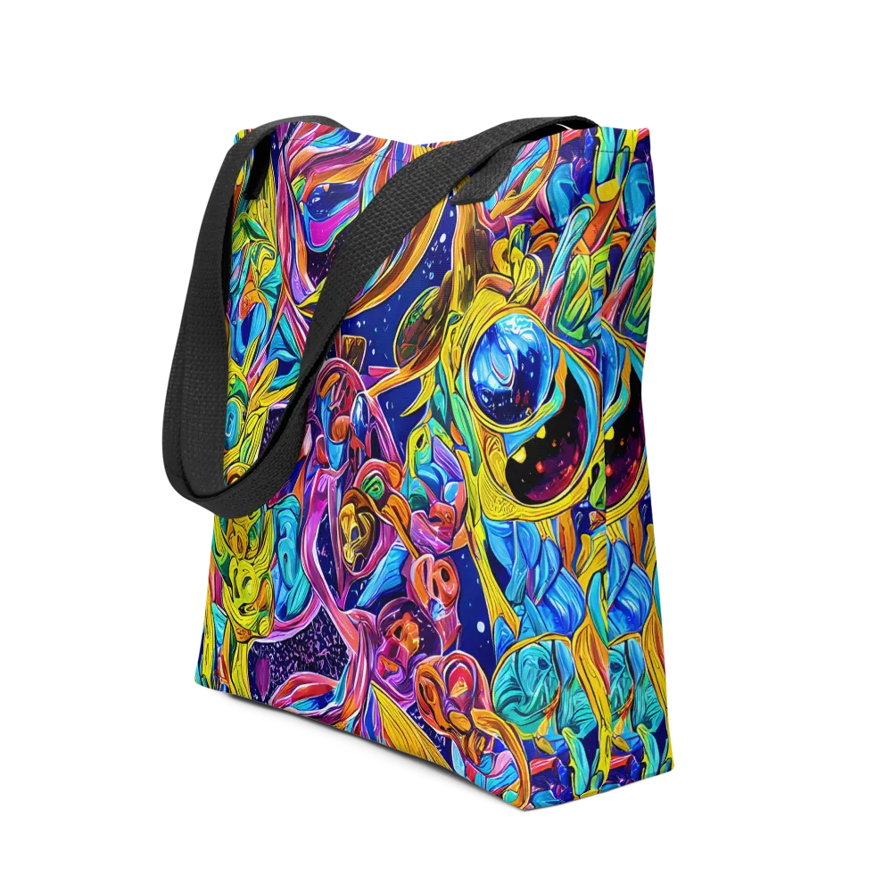 Electric Petal Storm on Tote Bag — Front