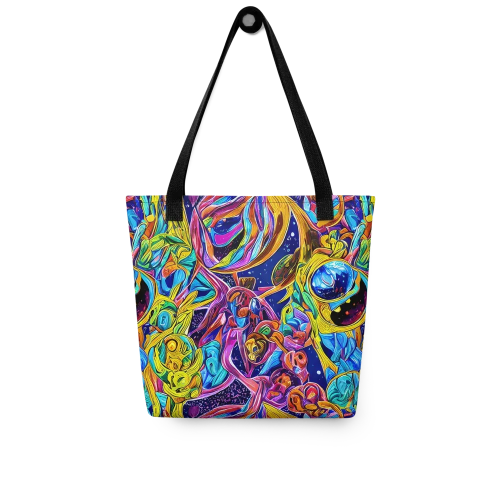 Electric Petal Storm on Tote Bag — Front