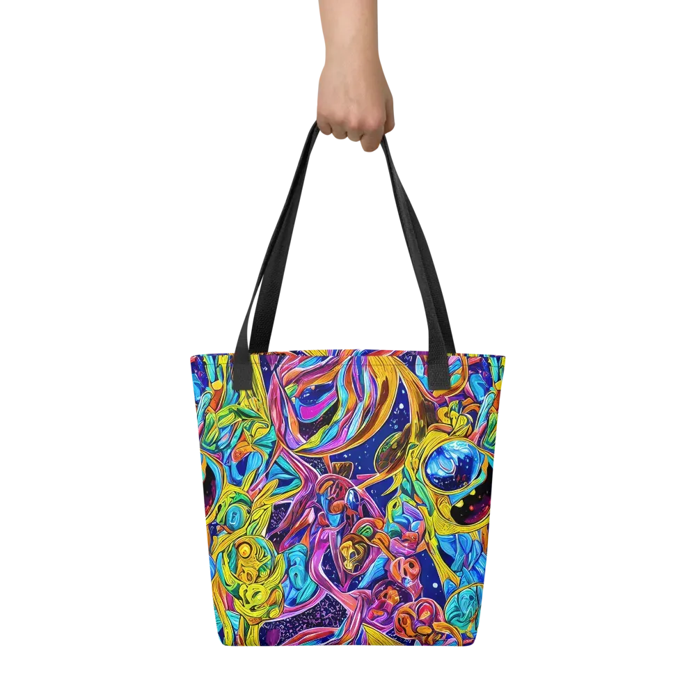 Electric Petal Storm on Tote Bag — Front